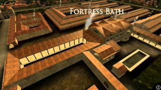 Animation of ancient Roman Fort in Caerleon Wales [upl. by Lechar]