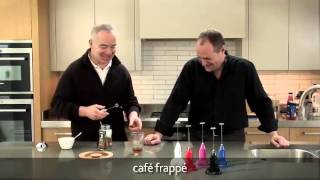 How to make a frappé coffee using an aerolatte milk frother [upl. by Aicac]