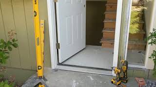 Jeld Wen Front Door Installation  Really crappy products and craftsmanship PART 1 [upl. by Neelahs7]