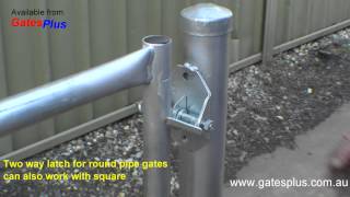 Gate Latch 2 way for round pipe and square [upl. by Duval]