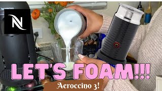 How To Foam Milk With Aeroccino 3 Make Coffee With Foam Tips amp Tricks  Easy Foamed Latte Recipe [upl. by Fachanan183]