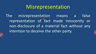 Misrepresentation [upl. by Jessica]