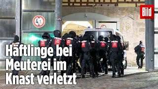 Gefängnismeuterei Polizei stürmt Knast in Thüringen  JVA Untermaßfeld [upl. by Niela]